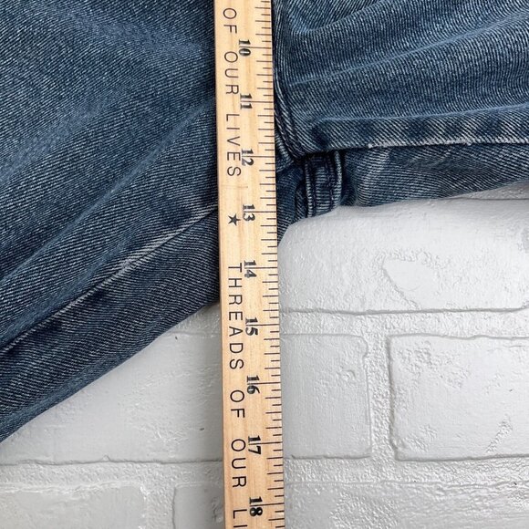 Levis 900 Jeans‎ Women 10 26Wx30L Blue Taper Red Bat Wing Cotton Denim USA VTG - Picture 11 of 14